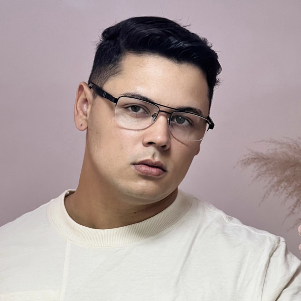 Armação de Óculos AQ240510 retangular Preto